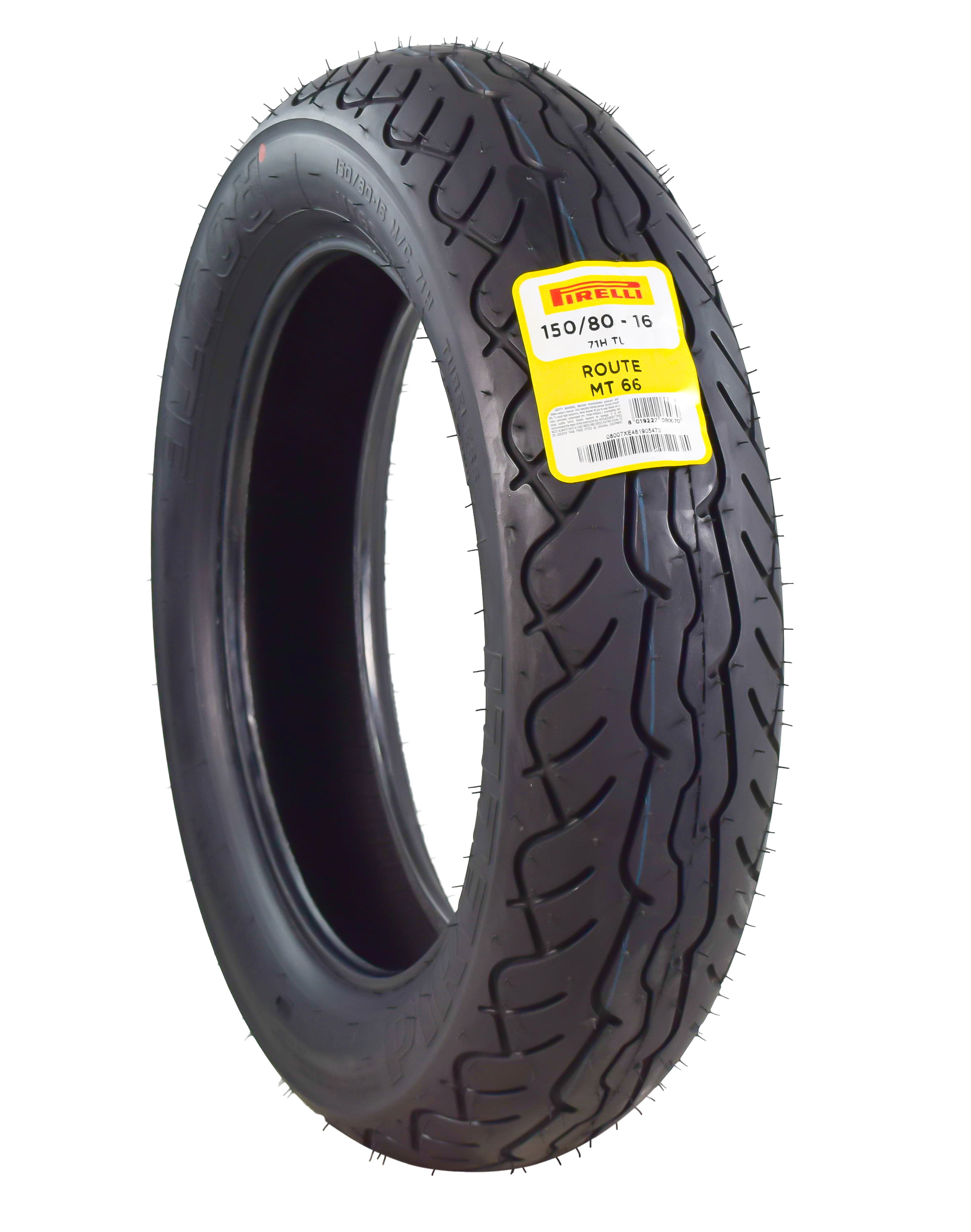 Pirelli MT66 Route Tire Load Rating: 71 Tire Size: 140/90-16 Speed Rating: H Tire Application: Cruiser 0851900 Rear Rim Size: 16 140/90-16 Tire Type: Street Position: Rear 