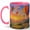 Pink, variant on Hot Air Balloon Sunset 11oz Ceramic Mug, Colorful Travel Landscape Coffee Cup
