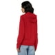 thumbnail image 4 of Sudadera con capucha con la bandera de Tommy Hilfiger y cremallera escarlata para mujer, talla XL, 4 of 5
