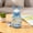 Blue, variant on 600ml rabbit shaped shoulder strap elastic lid water cup, large capacity children's straw cup, portable leak proof student cute drinking cup