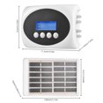 thumbnail image 2 of Riwcyla 3W Solar Automatic Watering Device Dual Pump Timed Irrigator for 15 Pots LCD Display USB/Solar Panel Powered Drip Irrigation Kits 15m Tube Length for Flowers Plants, 2 of 6