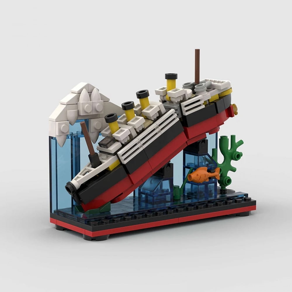 Titanic Sank Ship Model Break in Half MOC Building Blocks Bricks Boat Kit Construcrion Sets Gift Adult Children Display Assemble
