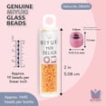 thumbnail image 3 of Miyuki Delica Seed Beads – Size 11/0 (1.6 mm), DB0651, Dyed Opaque Squash, 7.2 g, Approx. 1440 Beads, 3 of 7