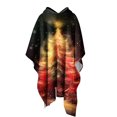 thumbnail image 4 of Wensltd Women's Christmas Long Sleeve Cape Holiday Party Hooded Shawl Costume Fashion Clothing, 4 of 9