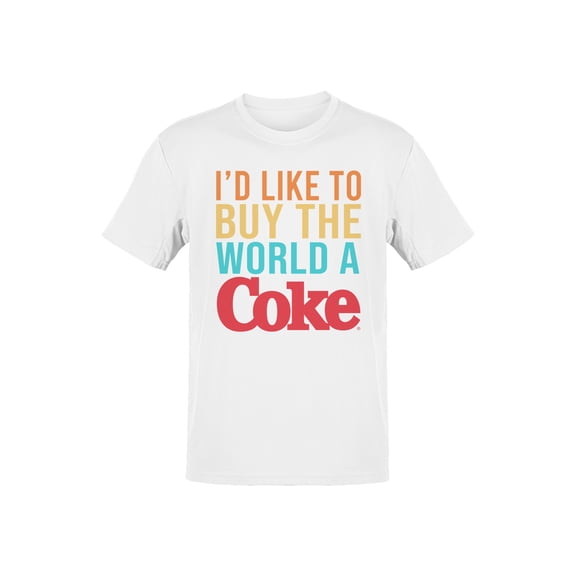 Officially Licensed Coca Cola Share the Happiness with Coke Men's T-shirt