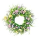 thumbnail image 1 of Corona de flores artificiales, decoración decorativa para puerta, corona floral, decoración del hogar para 40 centímetros, 1 of 9