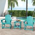 thumbnail image 5 of JUSTLET HDPE Double-Layer End Table for Living Room, Indoor & Outdoor Use, patio side table, Turquoise, 5 of 7