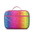 thumbnail image 2 of Lunch Bag With Artistic Pop Art Print, Insulated Lightweight Durable Tote With Colorful Abstract And Psychedelic Rainbow Gradient For Trendy And Parents, 2 of 5