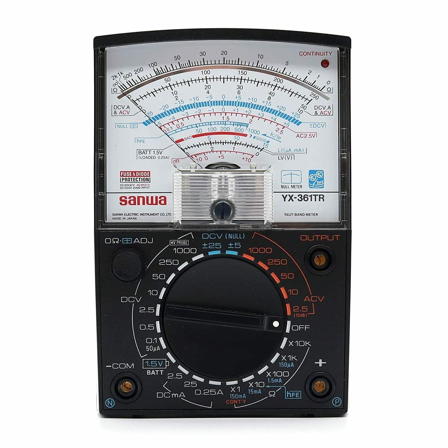 Sanwa YX361TR Analog Multimeter with Variety of Measurement Functions