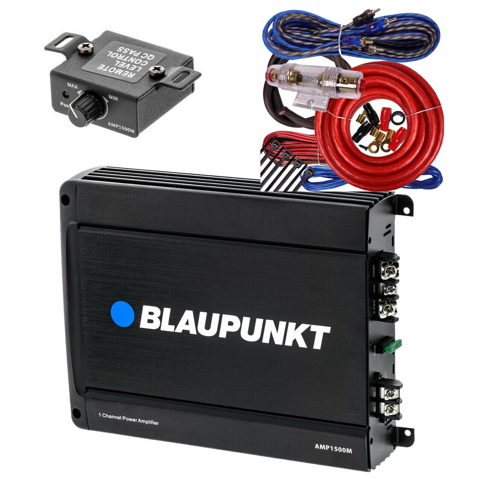 BLAUPUNKT AMP1500M 1CHANNEL MONOBLOCK AMPLIFIER 1500 WATTS + 4 GAUGE