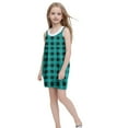 thumbnail image 3 of Summer Dresses for Girls 2025 Trendy Plaid Spaghetti Strap Mini Dress Elegant Sleeveless A Line Beach Sundresses, 3 of 5