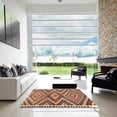 thumbnail image 6 of Ahgly Company Indoor Square Contemporary Chestnut Brown Oriental Area Rugs, 8' Square, 6 of 6