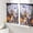 Purple,Lilac,Pumpkin,Charcoal, variant on Sheer Curtains 45 Inch Length 2 Panels Set for Kitchen, Halloween Semi Sheer Curtains for Windows, Fall Pumpkins Ghost Floral Bats Witch Hat Beige Voile Window Treatments Rod Pocket Curtain