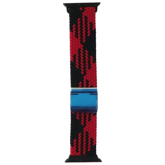 Braided Nylon Band for Apple Watch (38/40/41mm) Cases - Black/Red