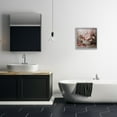 thumbnail image 3 of Stupell Industries Flamingo in Stately Bathroom Animals & Insects Painting Gray Framed Art Print Wall Art, 17 x 17, 3 of 9