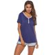 thumbnail image 3 of Conjunto de ropa de dormir de dos piezas para mujer DarkBlue S Suzicca Azul marino S, 3 of 7
