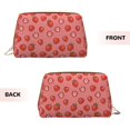 thumbnail image 3 of Cauagu Red Strawberry Print Large Cosmetic Bag,Portable Cosmetics Pouch Travel Makeup Bag Large Capacity Travel Makeup Case Organizer Makeup Brush Organizer, 3 of 8