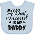 thumbnail image 3 of Inktastic My Best Friend is My Daddy with Hearts Boys or Girls Baby Bib, 3 of 4