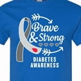 thumbnail image 4 of Inktastic Diabetes Awareness Brave and Strong T-Shirt, 4 of 5