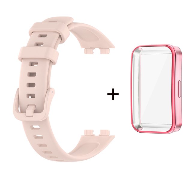 Correa De Reloj De Silicona Suave De Moda Para Huawei Band 8 Smartwatch Band8 Deportiva Con Funda De Tpu
