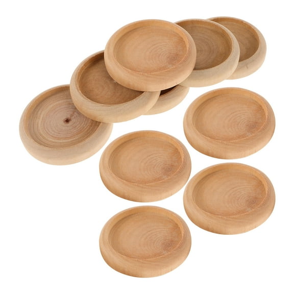 FUEENIRVA 10Pcs Wooden Display Stand Diy Base For Pin Cushion Products Office Use