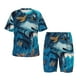 thumbnail image 1 of Balery Blue Iceberg Leaf Wolf Conjunto de Pijama Infantil de Manga Corta con Estampado – Ropa de Dormir de Algodón Suave-Medium, 1 of 6