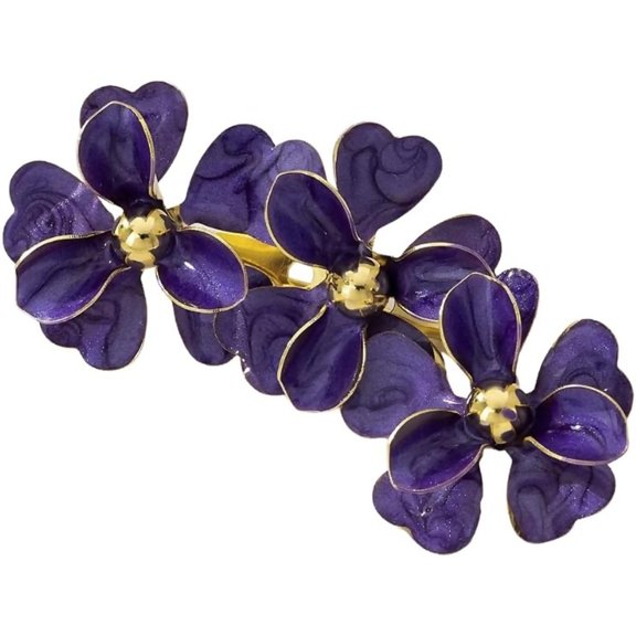 Zephyriana Dainty Flower Brooch Pins for Women Graceful Enamel Floral Badges Lapel Pins Trendy Banquet Prom Dress Jewelry Accessories Gift