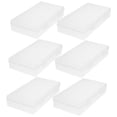 thumbnail image 1 of 6pcs Small Containers Plastic Storage Box Transparent Item Storage for Households, 1 of 1