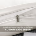 thumbnail image 4 of Unique Bargains Breathable Zipper Closure Cotton Pillowcases 2 Pcs Isabelline King, 4 of 8