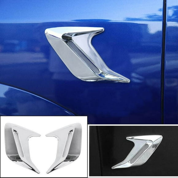 for Kia K5 2021-2023 CHROME SIDE DOOR FENDER VENT AIR WING MOLDING COVER TRIMS