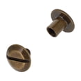 thumbnail image 6 of Chicago Screws, Flat Cap, Antique Brass, Solid Brass-LL (50 per bag), Multiple Sizes, 6 of 9