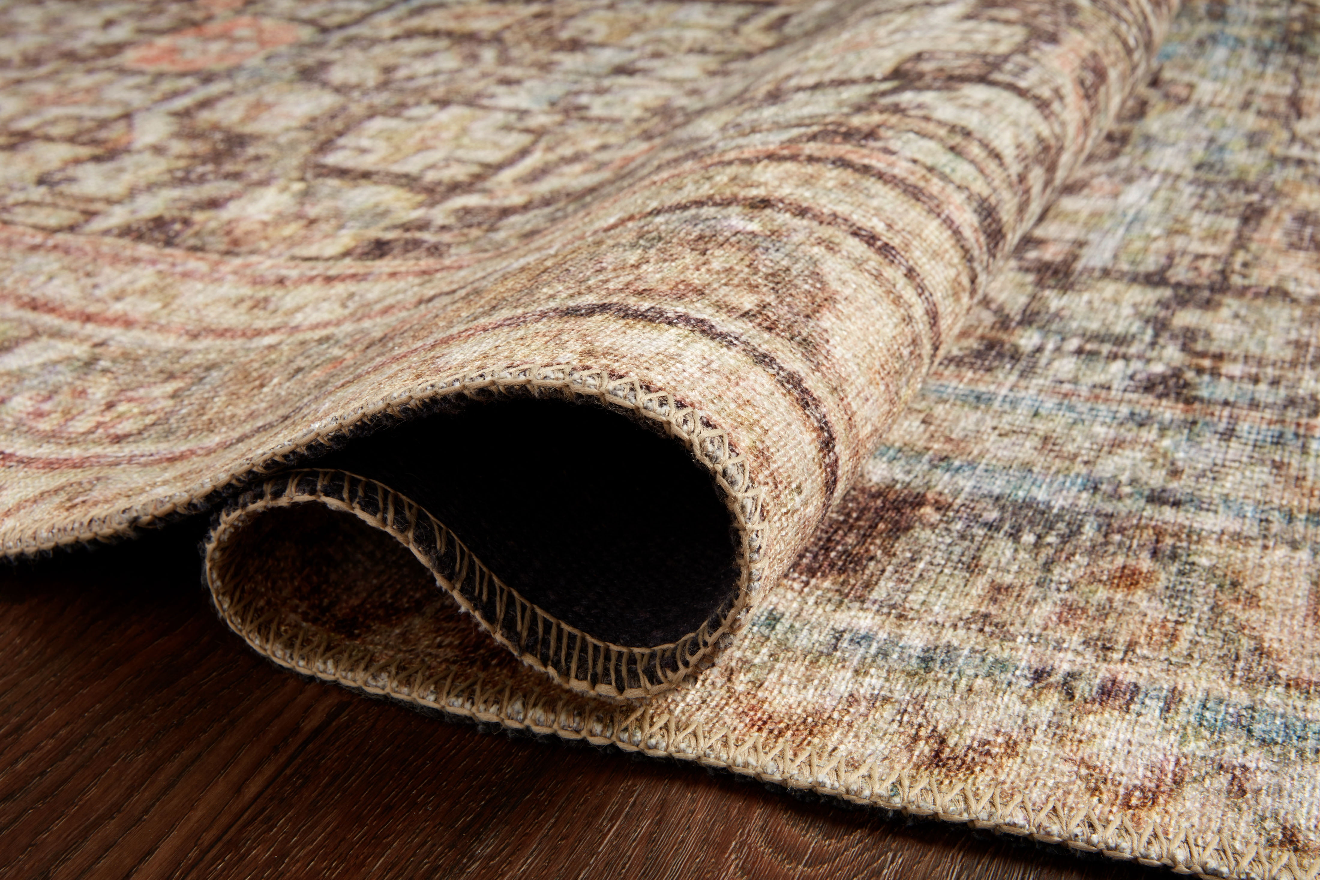 Loloi II Loren Collection LQ-17 Charcoal / Multi Oriental Area Rug 5'-0" x 7'-6"