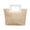 🍒 White_Base#3970, variant on Straw Woven Tote Bag Large Capacity Handbag - Square Handle, Faux Leather Detail, Khaki White Black, 22x18x11cm, Lightweight Beach Travel Purse