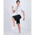 thumbnail image 5 of Real Essentials 3 Pack: Men's Dry Fit Short Sleeve Active Athletic Hoodie Pullover Sweatshirt (Available in Big & Tall), 5 of 7