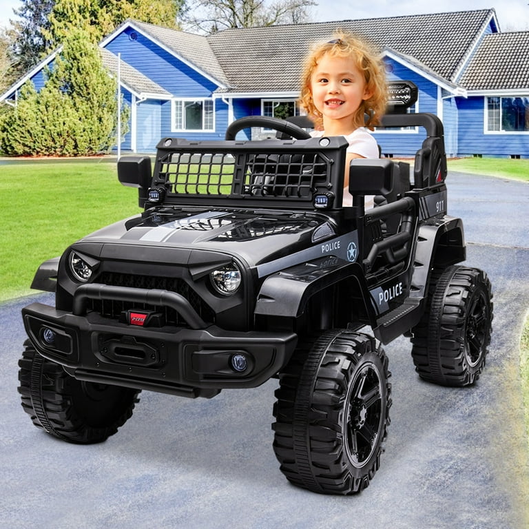 Electric Cars for Kids Toddlers iRerts 12V Ride On Cars Trucks with Remote Control Kids Ride on Toys with Bluetooth FM LED Headlights Electric Ride on Vehicle for Kids 3 5 Year Old