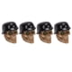 thumbnail image 4 of Tapas De Válvula De Neumático, Casco Tipo Calavera, Tapas De Aire Personalizadas Universales, Cubierta ABS + Cobre Para Coches, Bicicletas, SUV, Camiones, Motocicletas ANGGREK Negro, 4 of 8