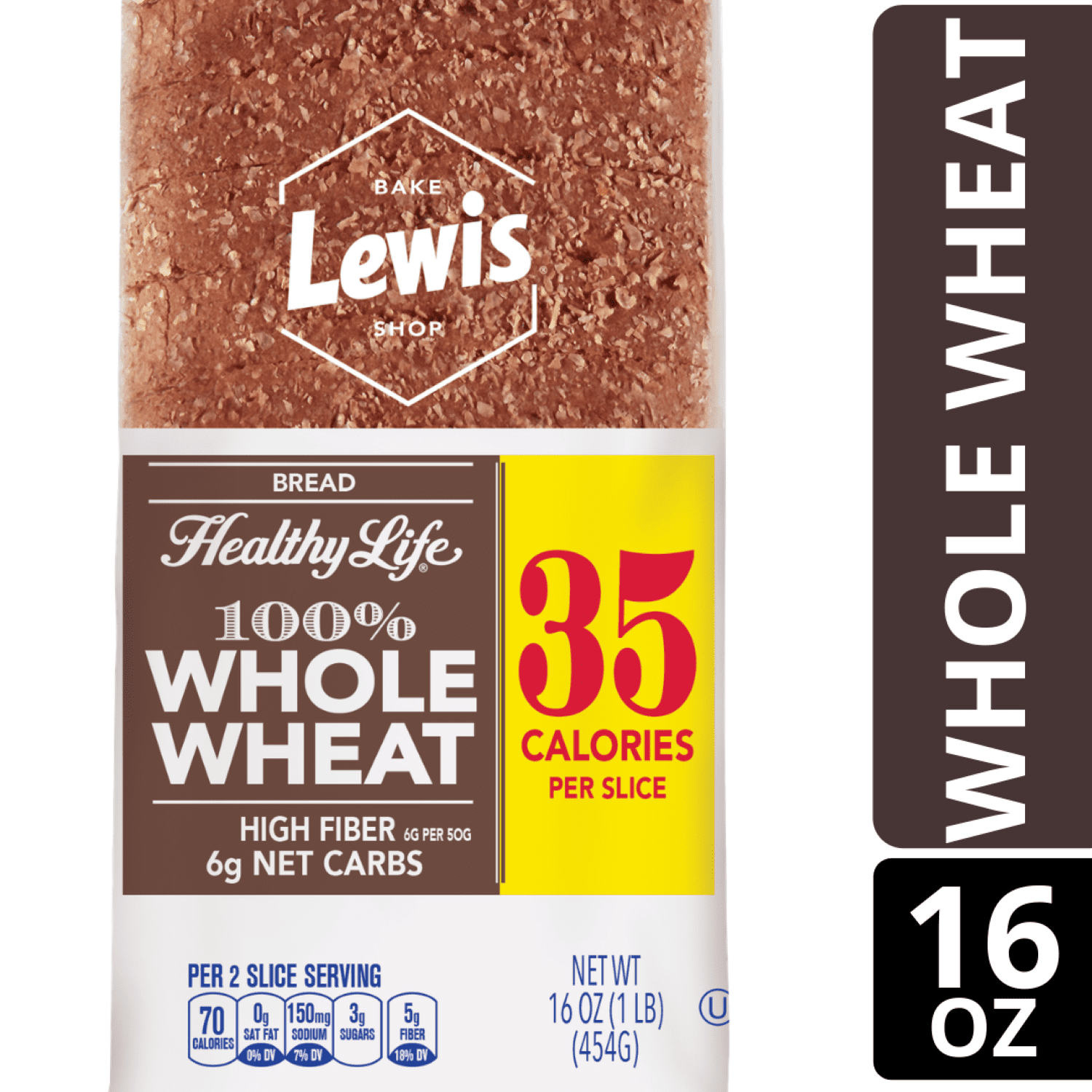 Lewis Bake Shop Healthy Life 100 Whole Wheat Bread 16 Oz Walmart lewis-bake-shop-healthy-life-100-whole-wheat-bread-16-oz-walmart