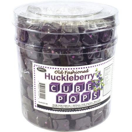 Espeez Old Fashioned Huckleberry Cube Pops, 100 count, 74 oz