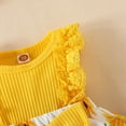 thumbnail image 6 of NOLDARES Girls Dress Toddler Kids Flutter Sleeveless Summer Dresses Swing Casual Sundress Party Playwear Holiday Clothes(Yellow,9-12 Months), 6 of 9