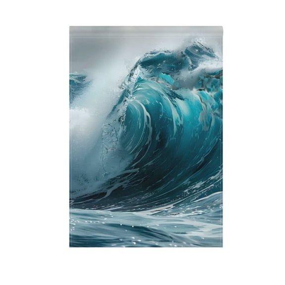 Garden Flag 12"x18" Sea Wave Double-Sided Yard Flags for Outside Outdoor All Seasonal Decoration
