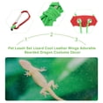 thumbnail image 3 of Pet Leash Set Lizard Cool Leather Wings Adorable Bearded Dragon Costume Decor, 3 of 6