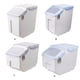 thumbnail image 4 of Greeniant Contenedor de almacenamiento de alimentos para mascotas, a prueba de humedad, a prueba de polillas, Base de rodillo a prueba de fugas, caja de Suministros para perros Azul 15kg Greeniant PT005049-02, 4 of 6