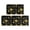 Sunflower and Text Black Pattern, variant on Sunflower and Small Flower White Anti Fatigue Kitchen Rugs Set Of 2, Non Slip Washable Decorative Floor Mats for Kitchen Sink Laundry, 17"x30" and 17"x47"