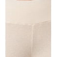 thumbnail image 5 of High Waist Waffle Textured Fleece Lined Flare Pants - Cream, 5 of 5