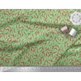 thumbnail image 2 of Soimoi Moss Tissu Georgette Baies Rouges Fruits Imprimé Tissu au Mètre 42 Pouces de Large, 2 of 5