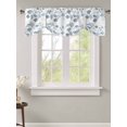 thumbnail image 2 of Tie Up Valance Curtain for Kitchen,Sea Blue Coral Shell Starfish Rod Pocket Short Curtains Adjustable Tie-Up Shade Valances,Marine Life on Letter Window Treatment for Bathroom Living Room Bedroom, 2 of 8