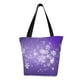 thumbnail image 1 of Easygdp Snowfall Sky White Purple Bolso de Hombro para Mujer, Bolso Bandolera y Cartera de Mano Elegante para Uso Diario, 1 of 6