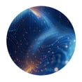 thumbnail image 4 of PIKWEEK Gold and Blue Abstract Art Round Tablecloth for Home Kitchen/Parties/Holiday Dinner White, 4 of 8