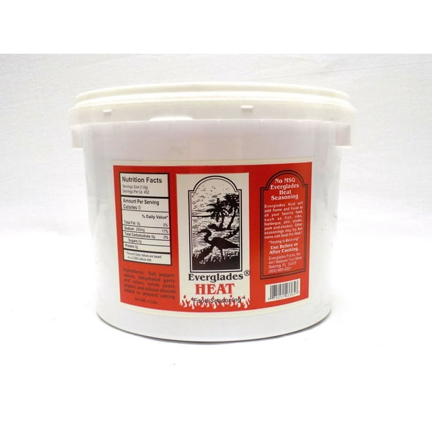 Everglades Heat Seasoning 5 lb Bulk Tub Hot & Spicy BBQ Rub Walmart