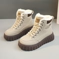 thumbnail image 1 of Botas Martin informales con forro polar de invierno, zapatos de algodón que aumentan la altura, zapatos cálidos para mujer para tiro callejero, caña alta, 1 of 5